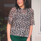 Emma Mesh Tee- Safari Chic