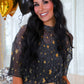 PREORDER- Chasing Stars Mesh Top- Black