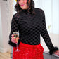 Velvet Hour Sequin Skort- Red