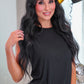 PREORDER- Feather Flirt Tank- Black