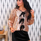 Betty Bow Top- Rose Sequin