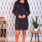 PREORDER- Old Flame Sequin Dress- Black Multi