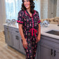 PREORDER- Bows & Bubbly After Dark Ruffle Pajama Set