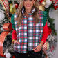 PREORDER- White Christmas Plaid Puffer Vest