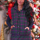 PREORDER- Navy Christmas Plaid Skort