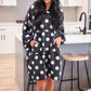 Cozy Blanket Hoodie- After Dark Polka Dot