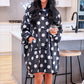 Cozy Blanket Hoodie- After Dark Polka Dot