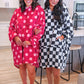 Cozy Blanket Hoodie- Checkered