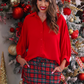 PREORDER- Red Christmas Plaid Skort