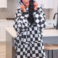 Cozy Blanket Hoodie- Checkered