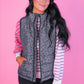 PREORDER- Delilah Puffer Vest- Smoky Leopard