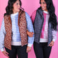 PREORDER- Delilah Puffer Vest- Smoky Leopard
