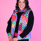 PREORDER- Nikki Color Block Sweater- Black Mix