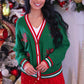 PREORDER- Sequin Poinsettia Cardigan