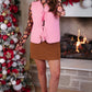 Twila Quilted Tie Vest- Pink