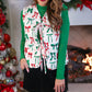 Twila Quilted Tie Vest- Midnight Bow Christmas Edition