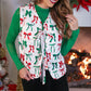 Twila Quilted Tie Vest- Midnight Bow Christmas Edition