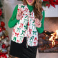 Twila Quilted Tie Vest- Midnight Bow Christmas Edition