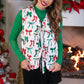 Twila Quilted Tie Vest- Midnight Bow Christmas Edition
