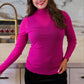 PREORDER- Keigan Mesh Top- Magenta Glitter