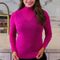 PREORDER- Keigan Mesh Top- Magenta Glitter
