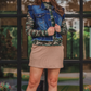 PREORDER- Jordan Ruffle Denim Vest- Dark Denim