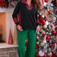 PREORDER- Juniper Pullover- Black/Red Plaid