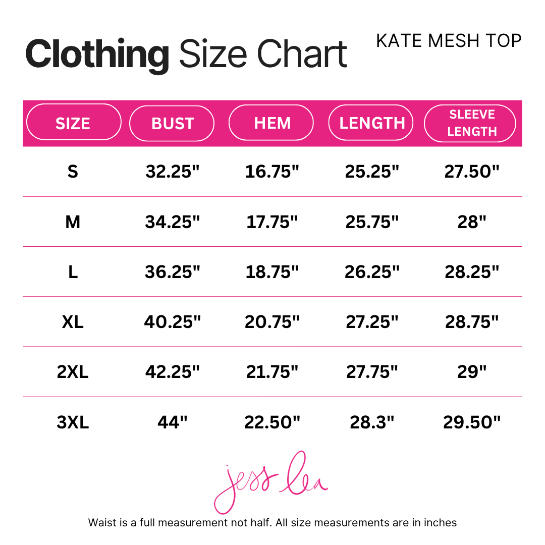PREORDER- Kate Mesh Top- GiGi the Ghost