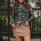 PREORDER- Keigan Mesh Top- Green Camo