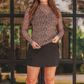 PREORDER- Keigan Mesh Top- Leopard