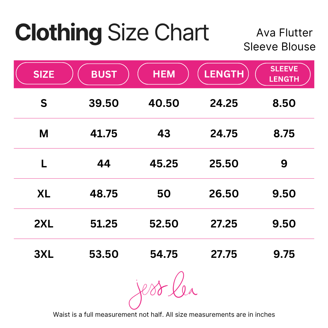 Ava Flutter Sleeve Blouse- Neapolitan Stripes
