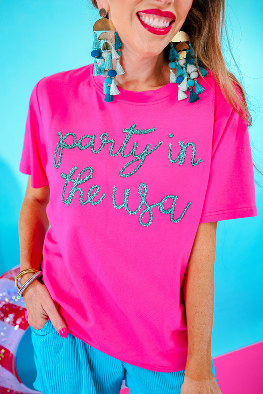 PREORDER-Party In The USA Tinsel Top