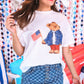 Patriotic Tommy Bear Top