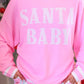 PREORDER- Pink Santa Baby Jacquard Knit Sweater