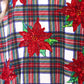 PREORDER- Plaid Poinsettia French Terry Pullover