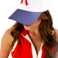 Mila Bow Hat, Red/Blue
