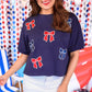 Red, White, And Bowtiful Luxe Top