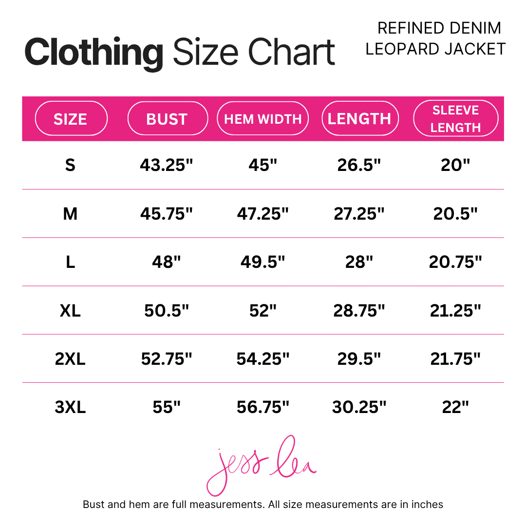 PREORDER- Refined Denim Leopard Shacket