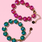 Blue Lagoon Round Crystal Bracelet