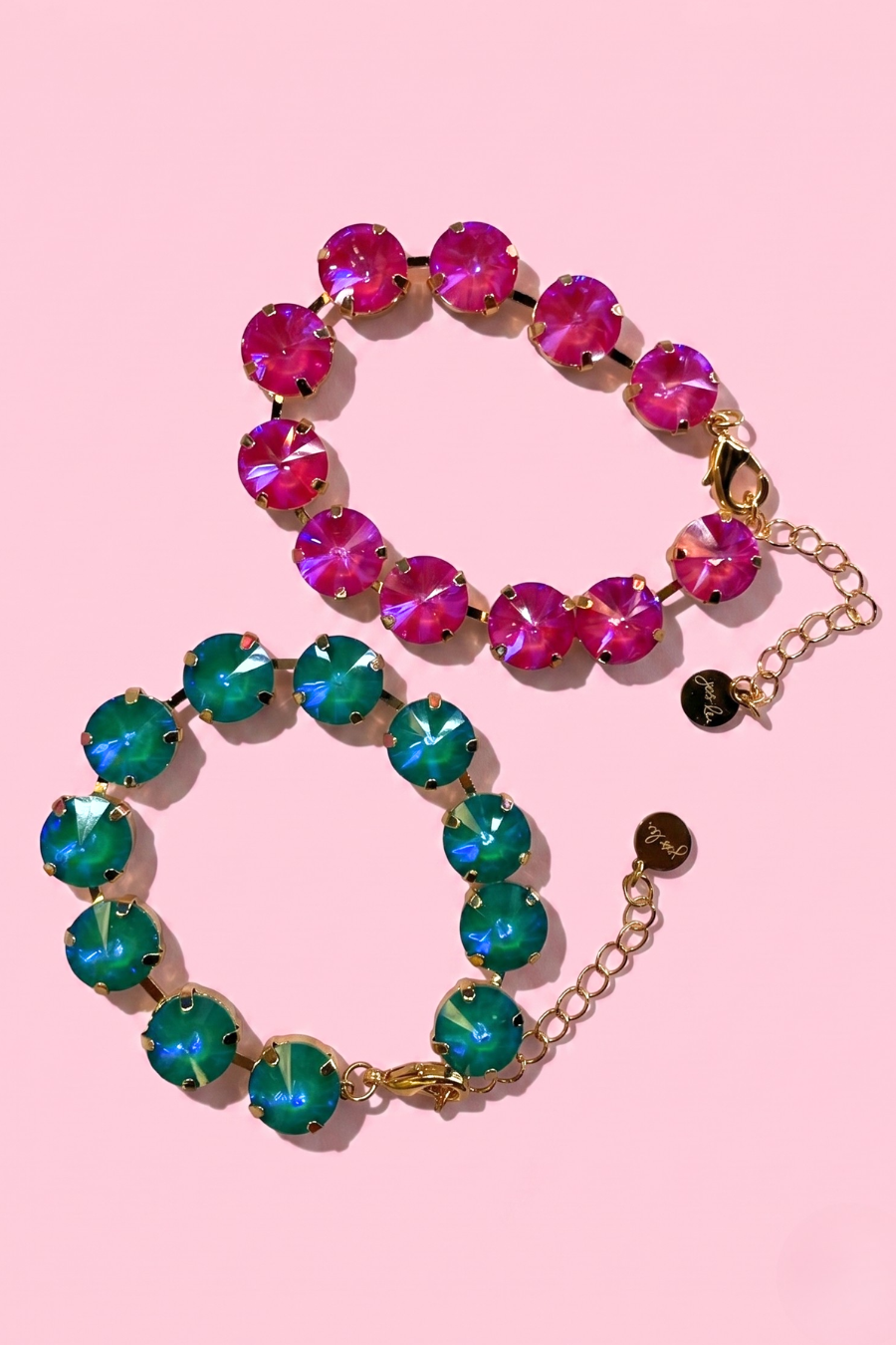 Pink Paradise Round Crystal Bracelet