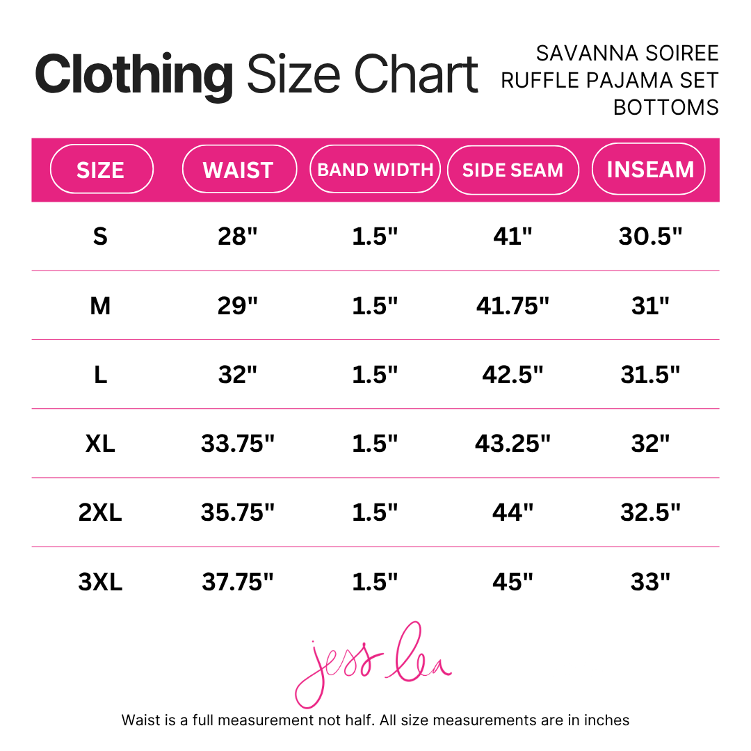 PREORDER- Savanna Soirée Ruffle Pajama Set