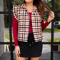 Nora Plaid Puffer Vest