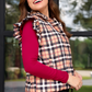 Nora Plaid Puffer Vest
