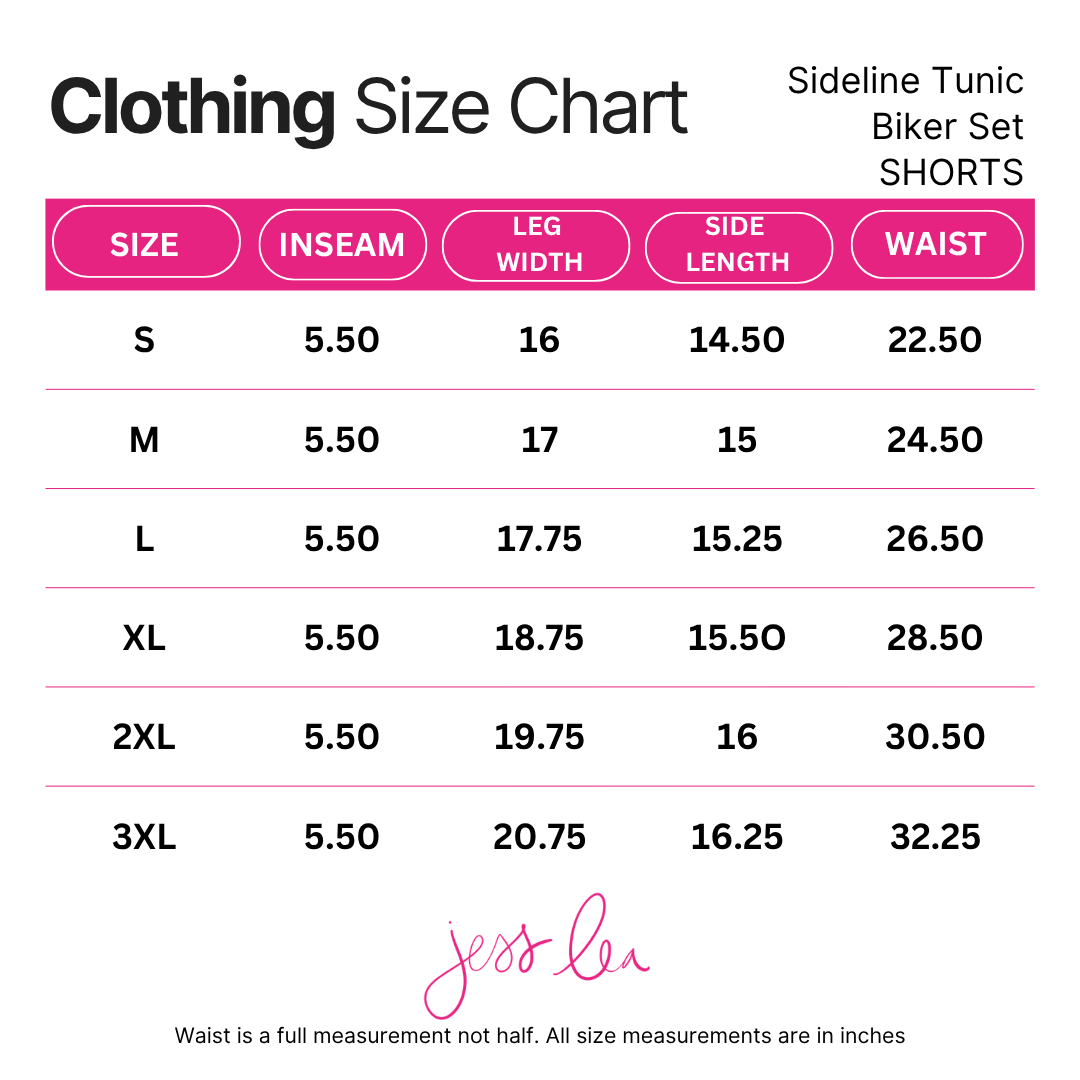 PREORDER- Sideline Tunic Biker Set- Red