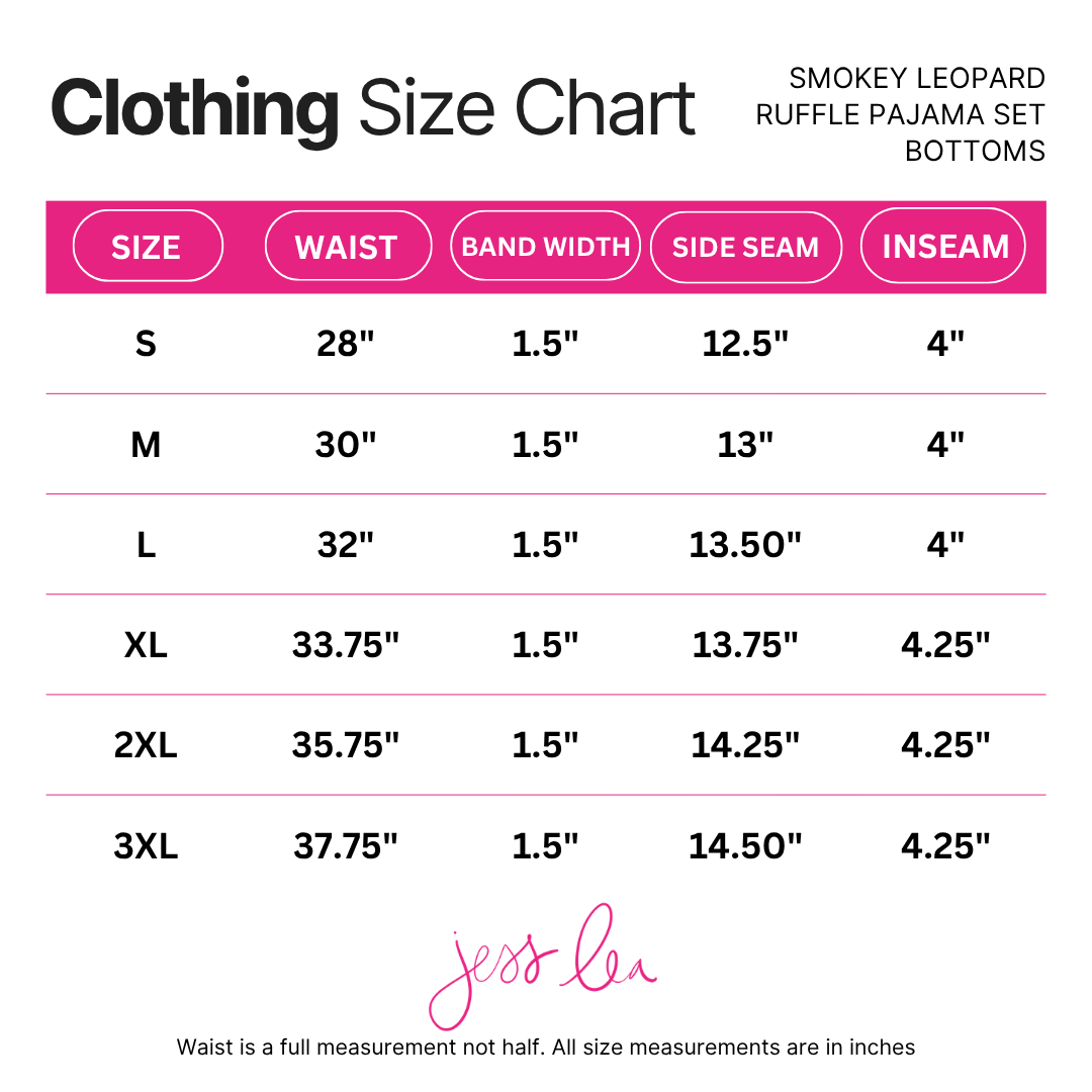 PREORDER- Smokey Leopard Ruffle Pajama Set