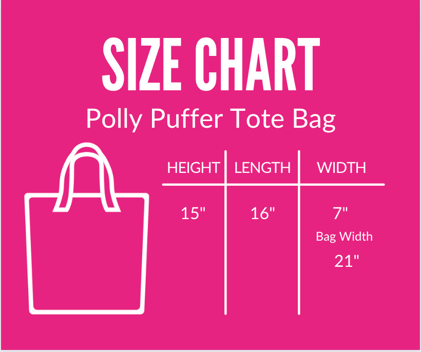 PREORDER-Polly Puffer Tote Bag