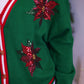 PREORDER- Sequin Poinsettia Cardigan