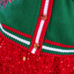 PREORDER- Sequin Poinsettia Cardigan
