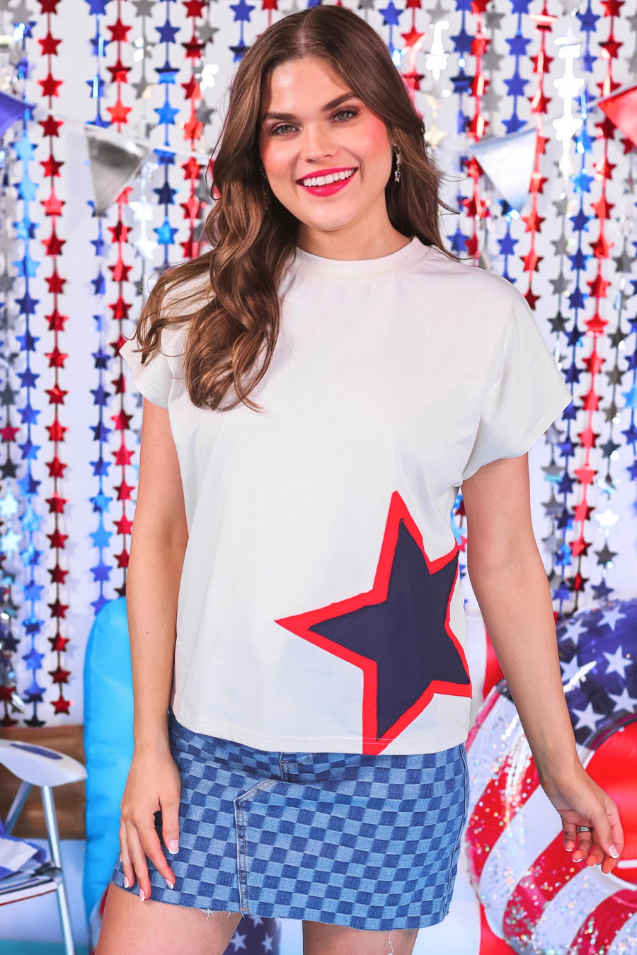 PREORDER-Simply Patriotic Star Top