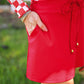 PREORDER - Solid Red Skort